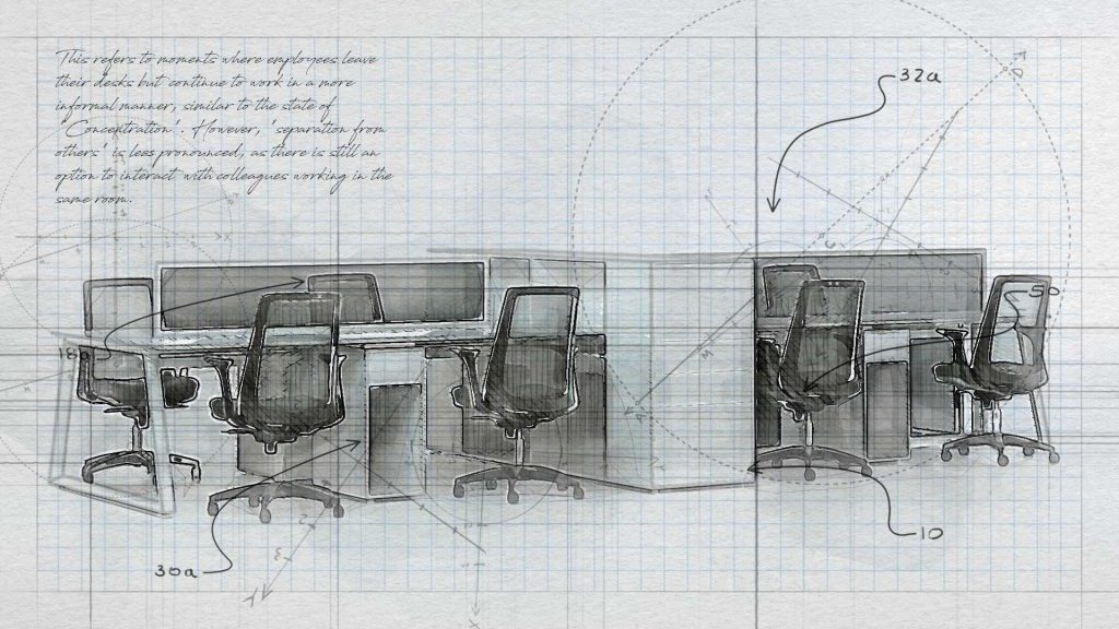 طراحی میز و صندلی آلوا