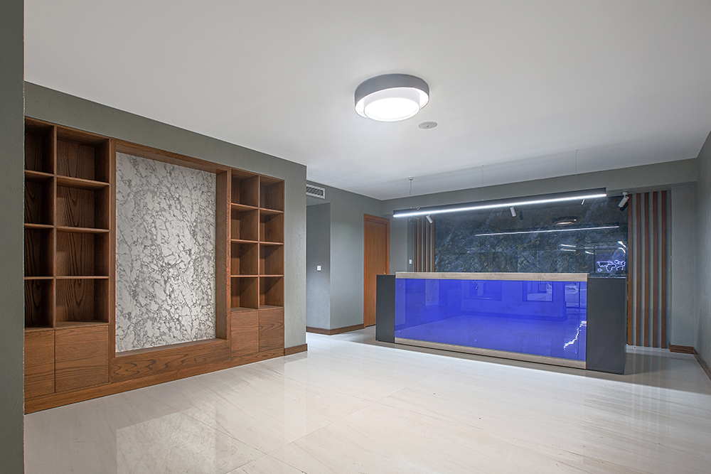 کانتر اداری و طراحی کانتر با نور خطی کانتر اداری و طراحی کانتر با نور خطی