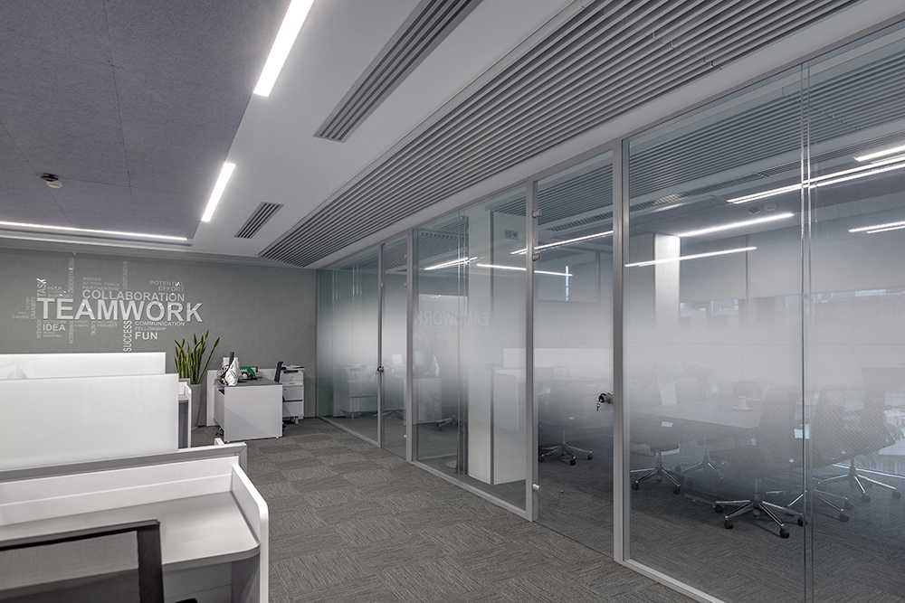 پارتیشن شیشه ایی تک جداره پادایران