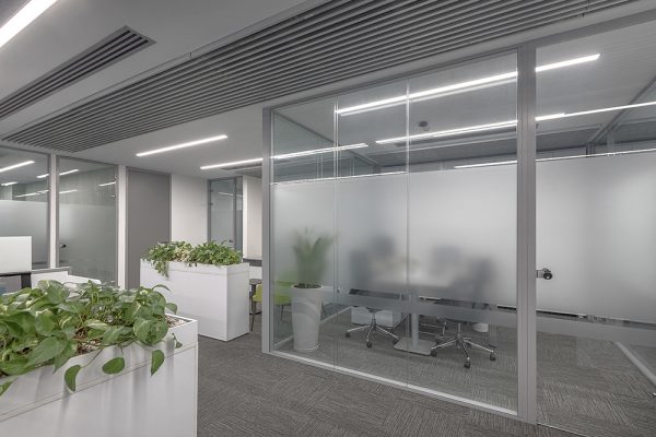 پارتیشن تک جداره شیشه ایی پادیران