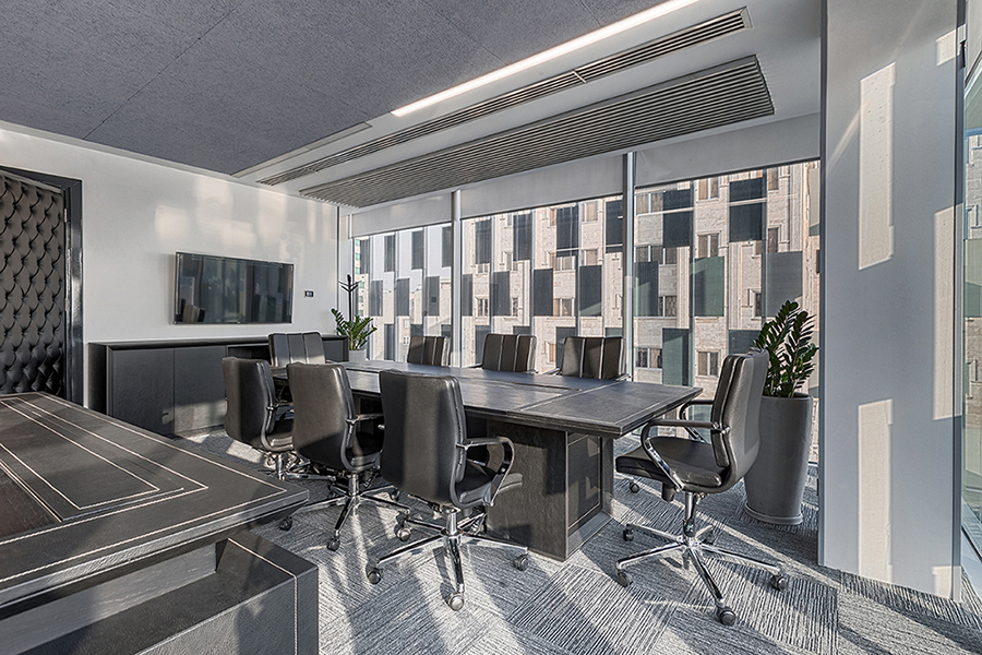 طراحی مبلمان اداری اتاق مدیریتی