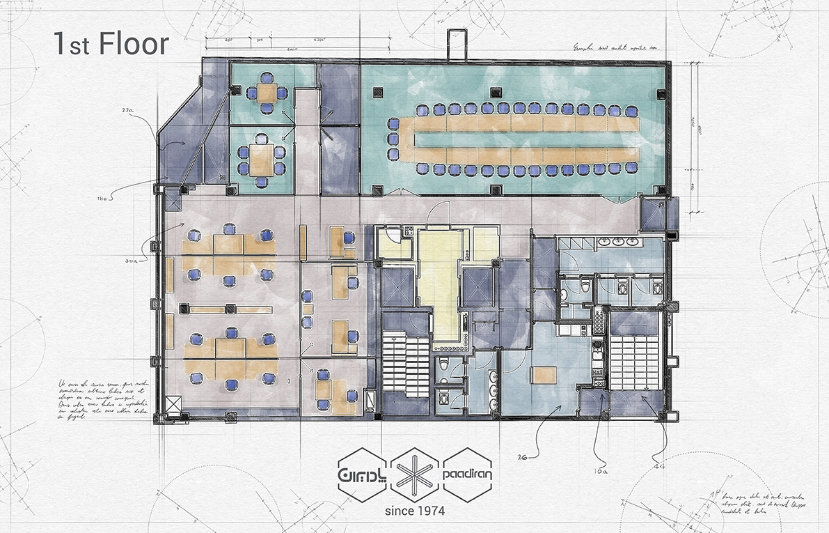 پلان ساختمان بانک کارآفرین